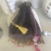Grey Beaded Drawstring Bag  SOLD ❤️ - Image 2